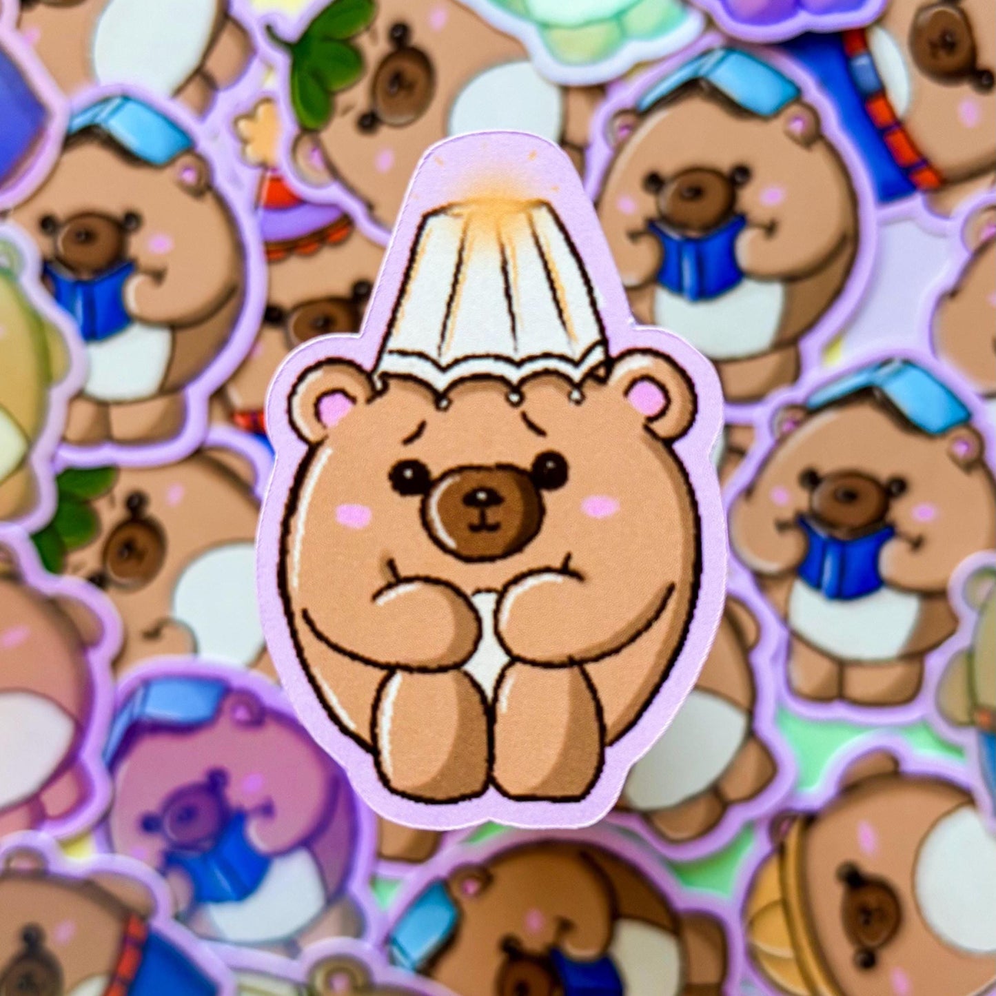 Cute Teddy Bear Mood Tracker Stickers