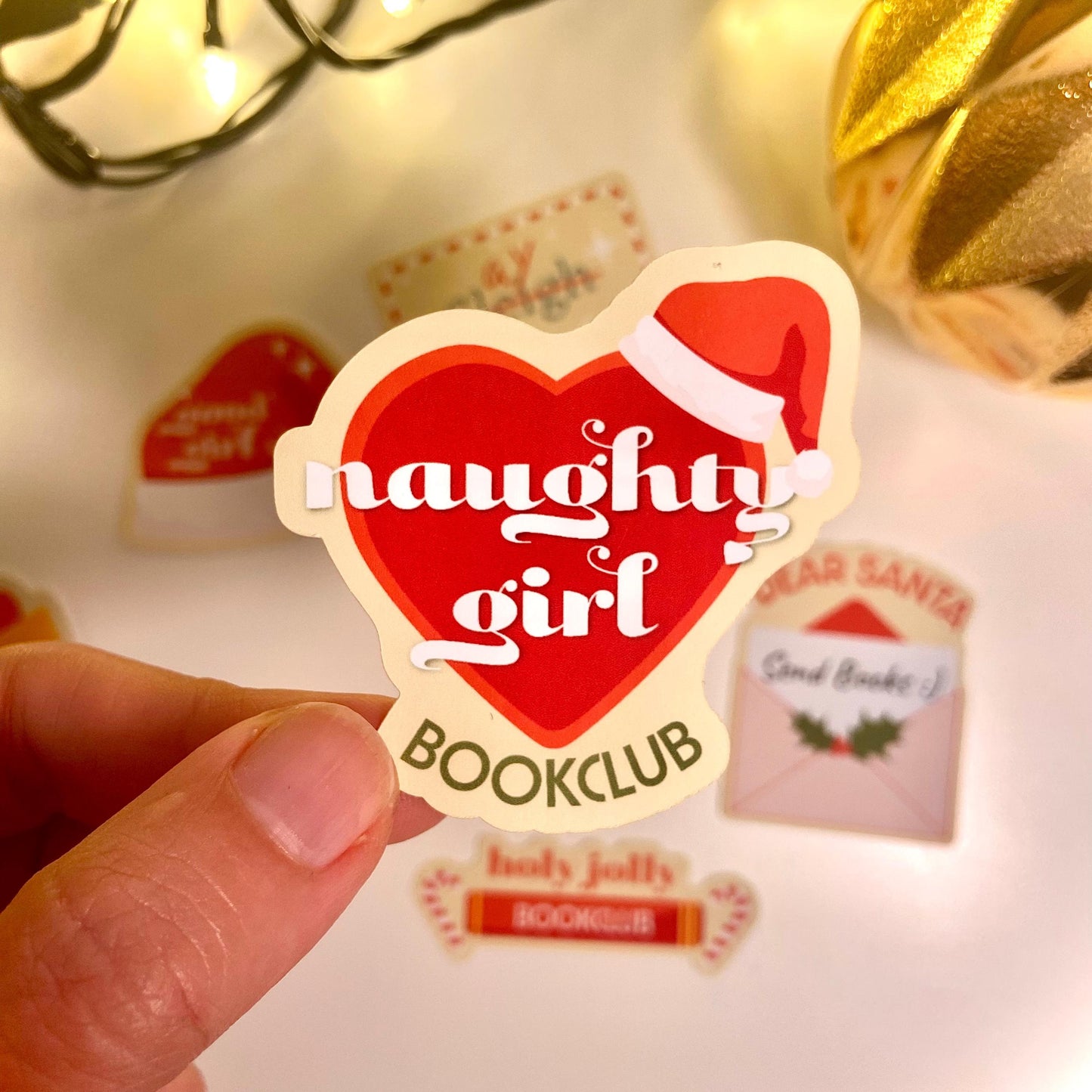Christmas Sticker - Naughty Girl Bookclub