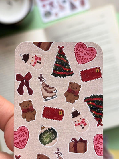 Christmas Bookmark Bundle - Set of 3 festive bookish designs