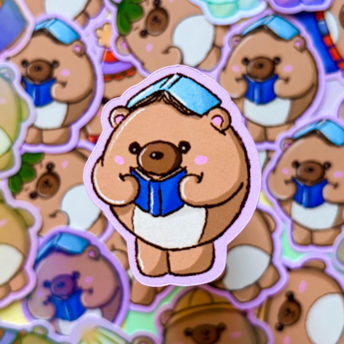 Cute Teddy Bear Mood Tracker Stickers