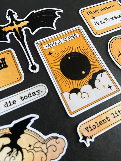 Fourth Wing Sticker Pack