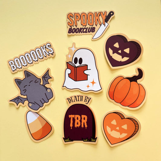 Fall Sticker Pack Halloween Spooky Bookclub Sticker Pack