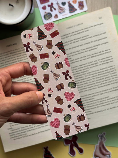 Christmas Bookmark Bundle - Set of 3 festive bookish designs