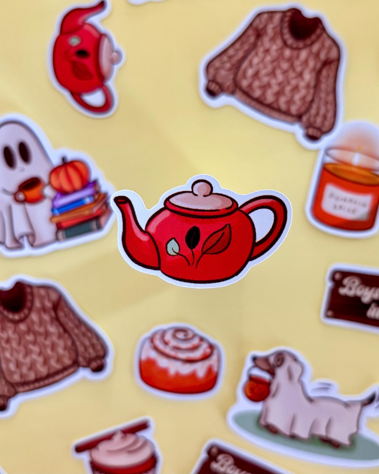 Cozy Tea Pot Sticker