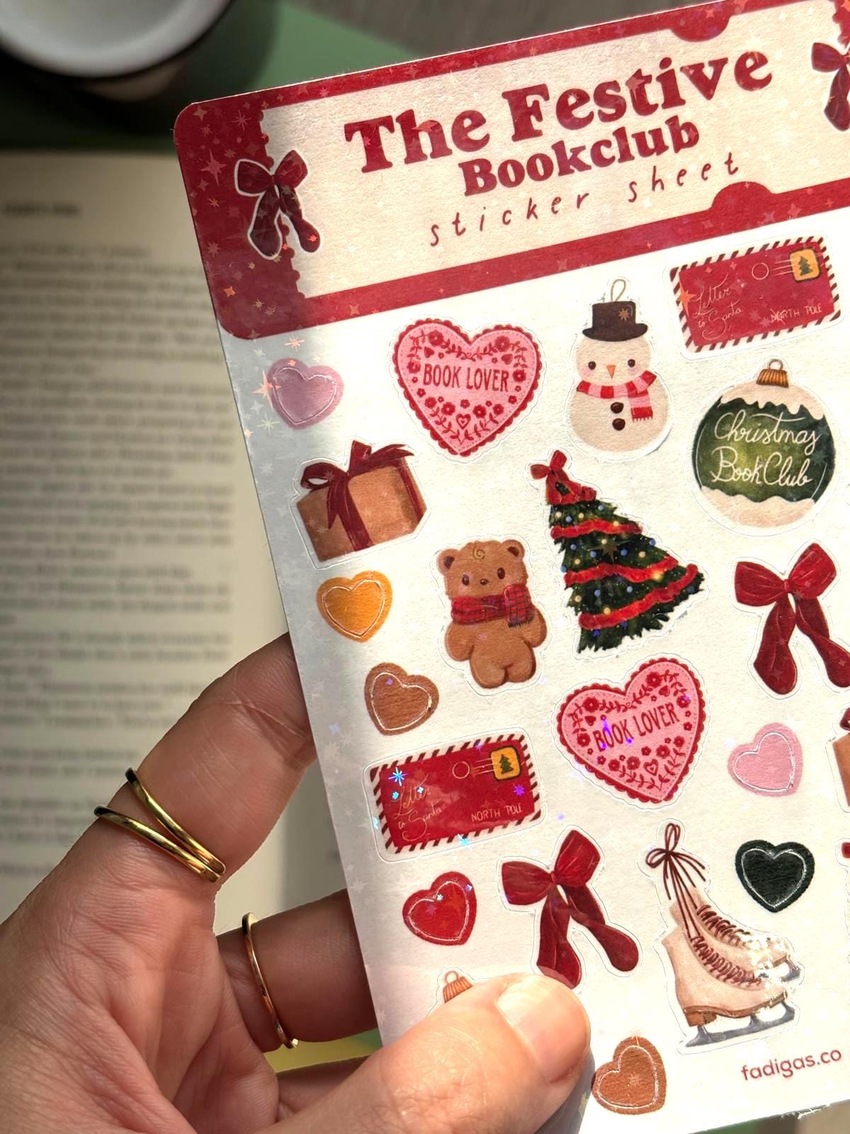 Christmas Sticker Sheet -  Tiny stickers for journaling