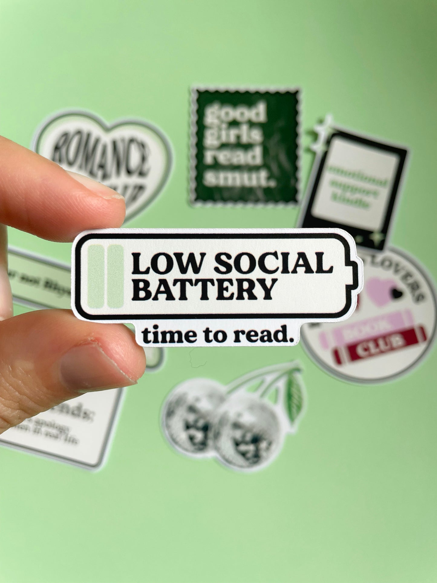 Low social Battery Sticker