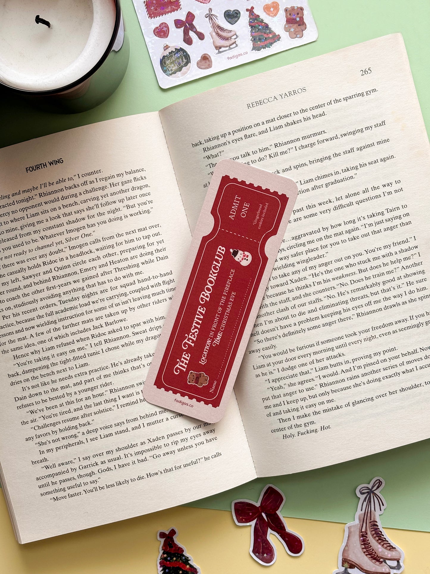 Christmas Bookmark Bundle - Set of 3 festive bookish designs