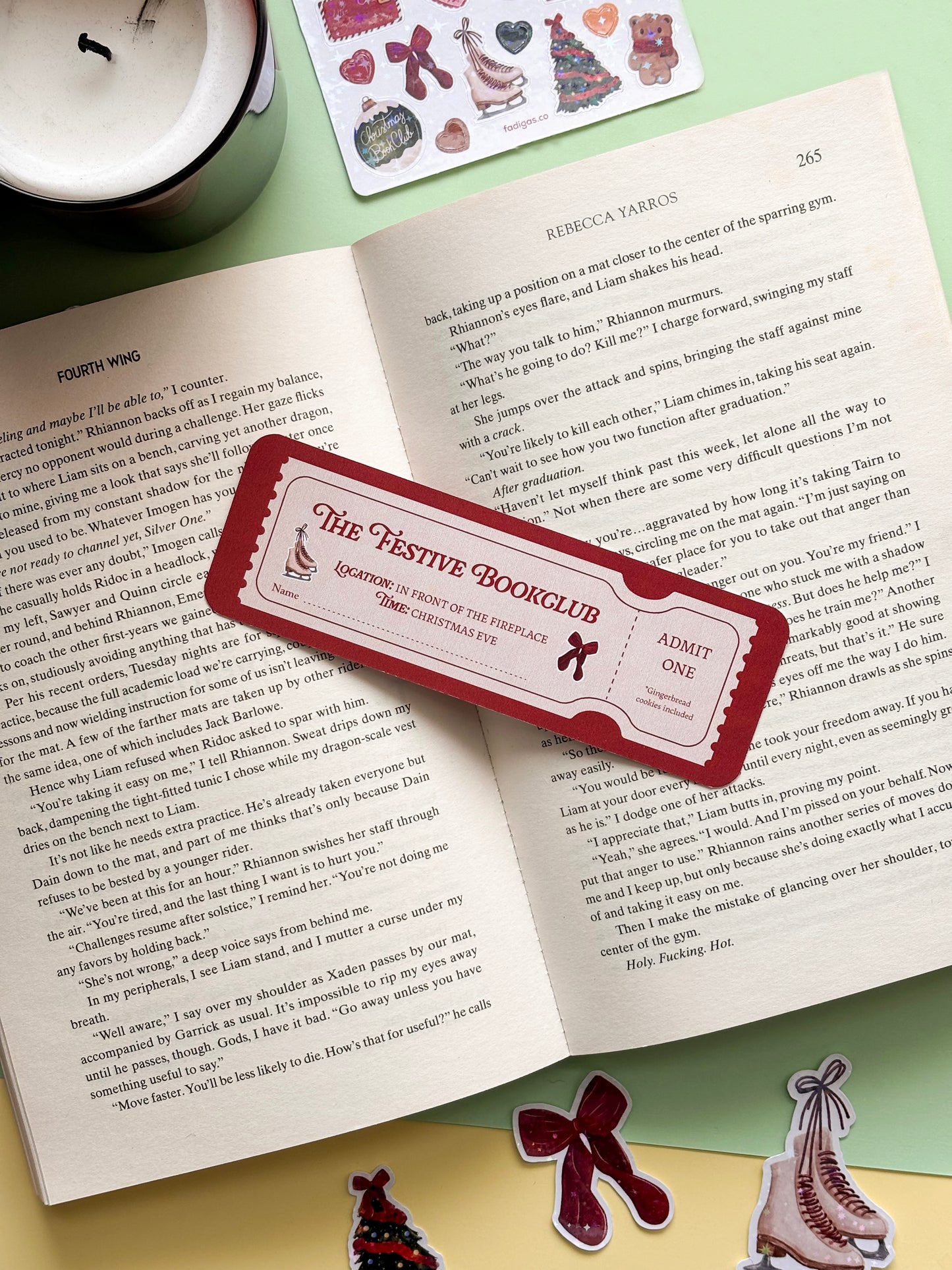 Christmas Bookmark Bundle - Set of 3 festive bookish designs