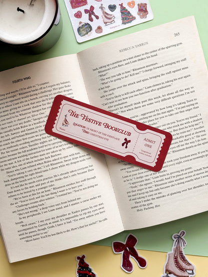 Christmas Bookmark Bundle - Set of 3 festive bookish designs