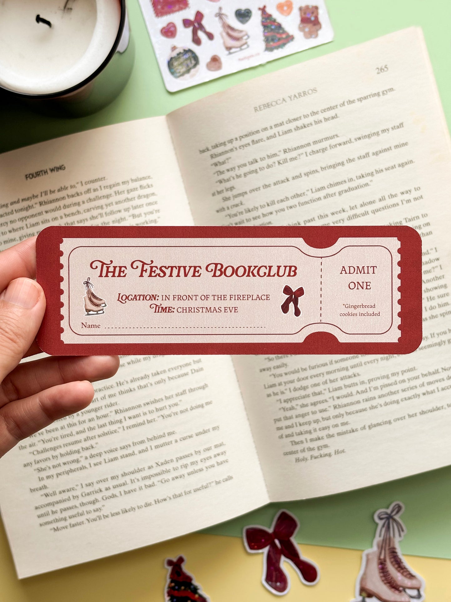 Christmas Bookmark Bundle - Set of 3 festive bookish designs
