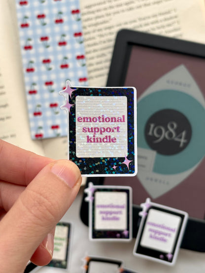 Emotional Support Kindle Sticker