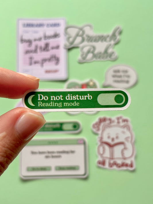 Don not disturb - Reading mode sticker