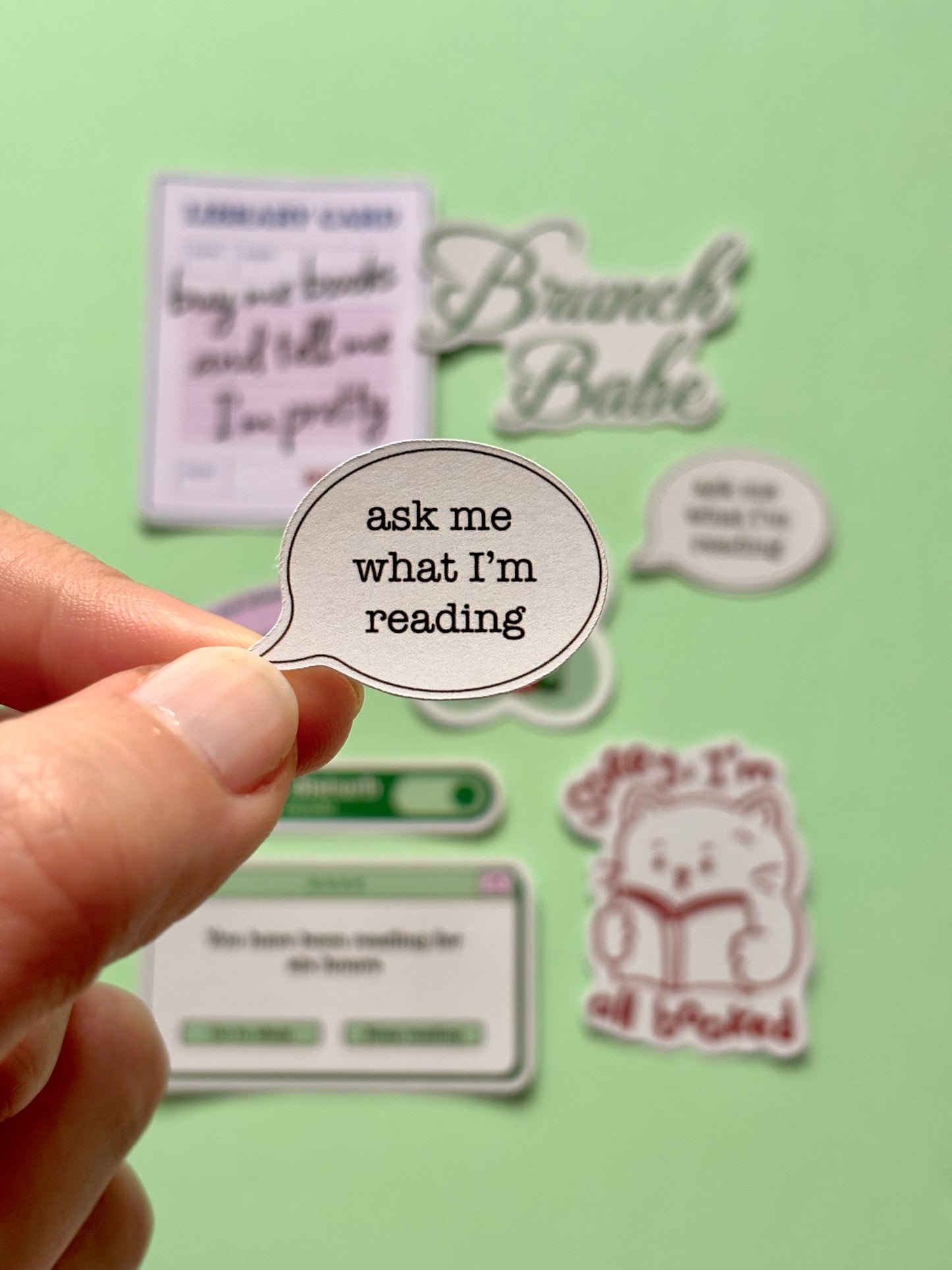 Ask me what I'm reading - E-reader Sticker