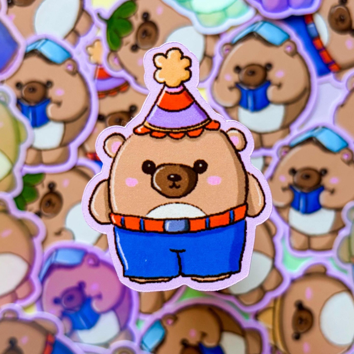 Cute Teddy Bear Mood Tracker Stickers