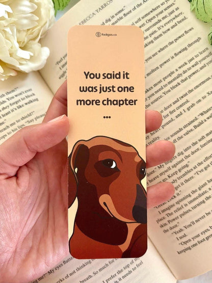 Cute Dog Bookmark - Funny Dachshund