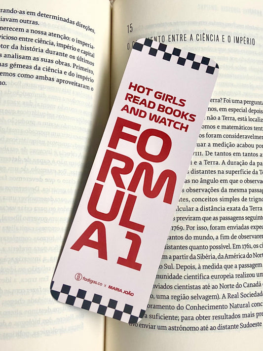 Formula One Bookmark
