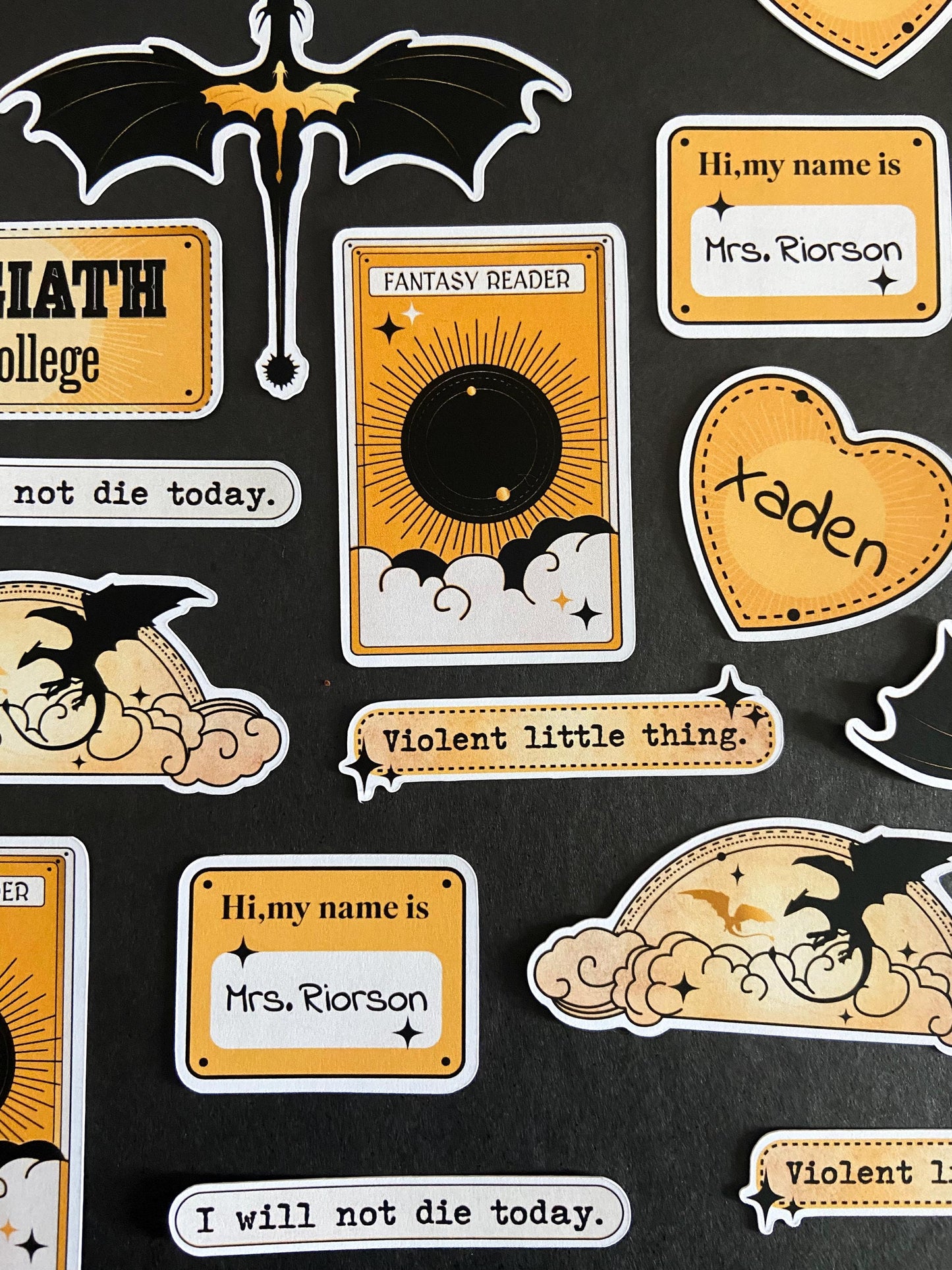 Fourth Wing Sticker Pack