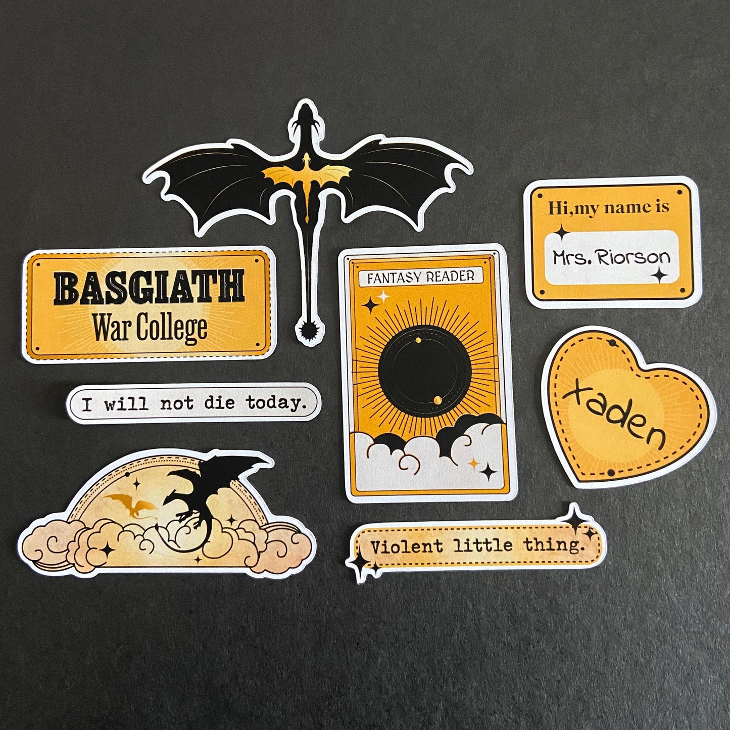 Fourth Wing Sticker Pack