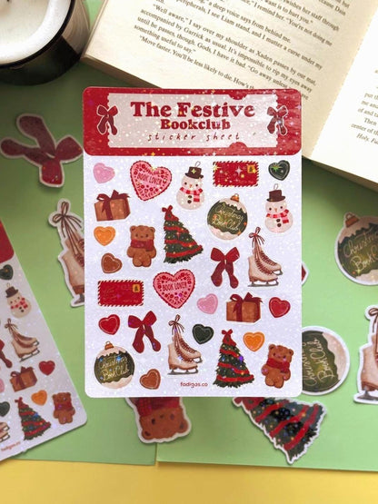 Christmas Sticker Sheet -  Tiny stickers for journaling